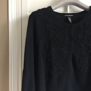 Lucky brand black cardigan sweater